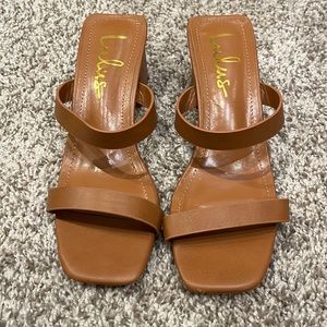 Lulus strappy block heel